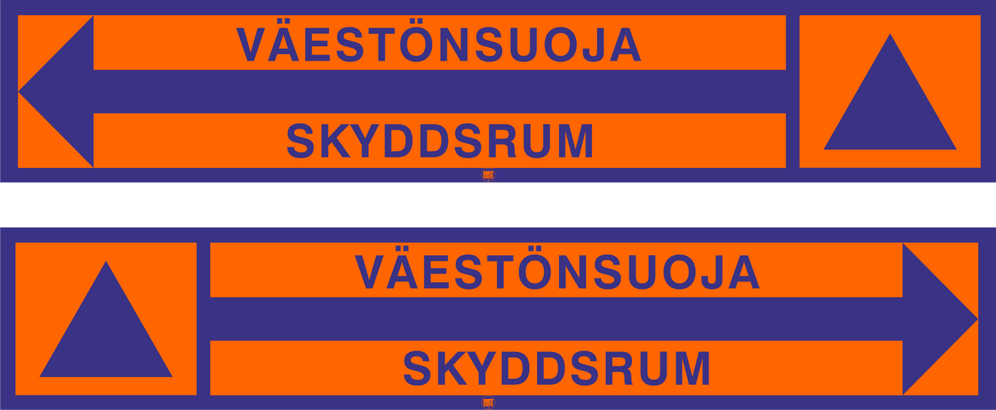 VSS Väestönsuoja nuoli