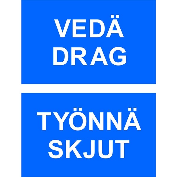 Vedä/Työnnä ovitarrat