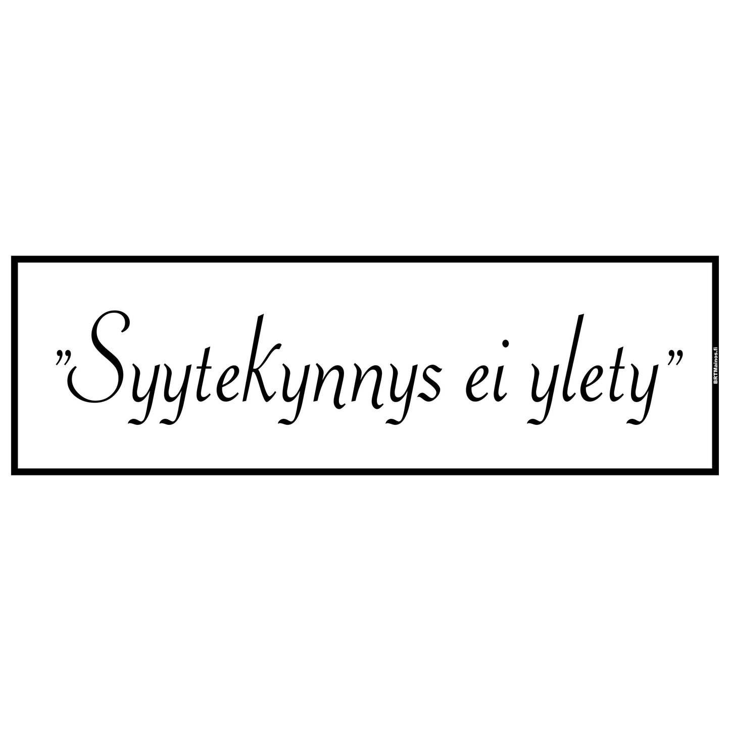 Syytekynnys...