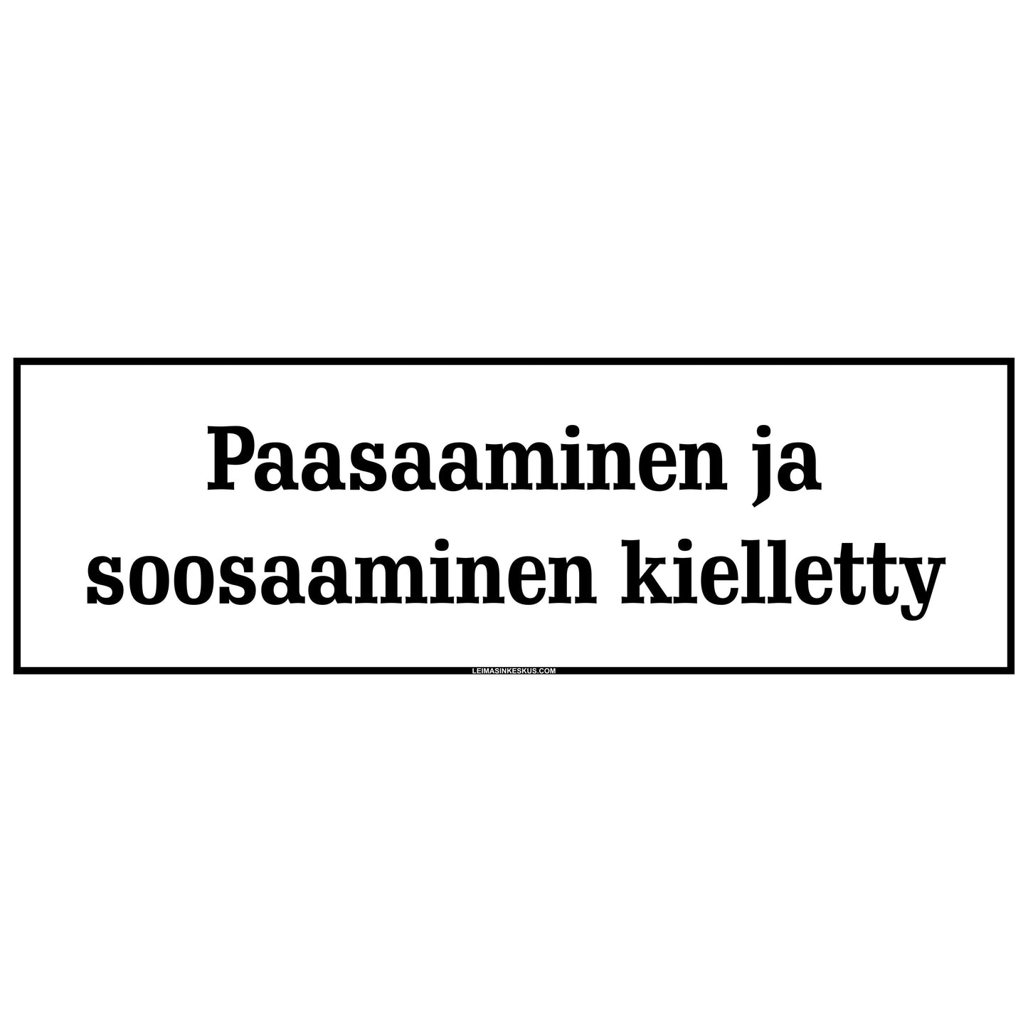 Paasaaminen...